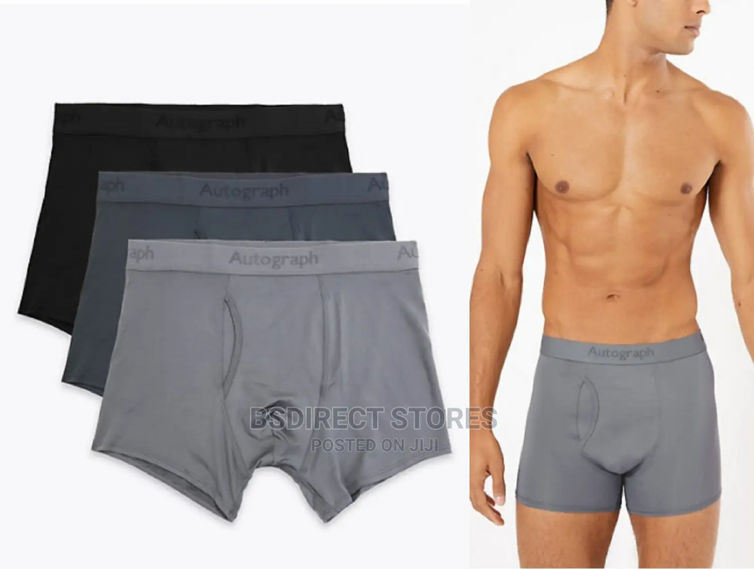 Marks And Spencer Grey Mix 3 Pack Ultimate Microskin Trunks