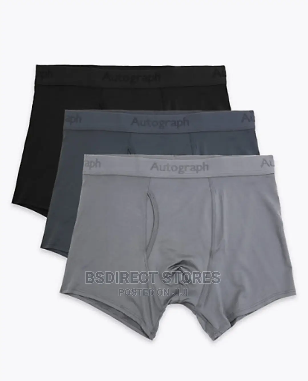 Marks And Spencer Grey Mix 3 Pack Ultimate Microskin Trunks