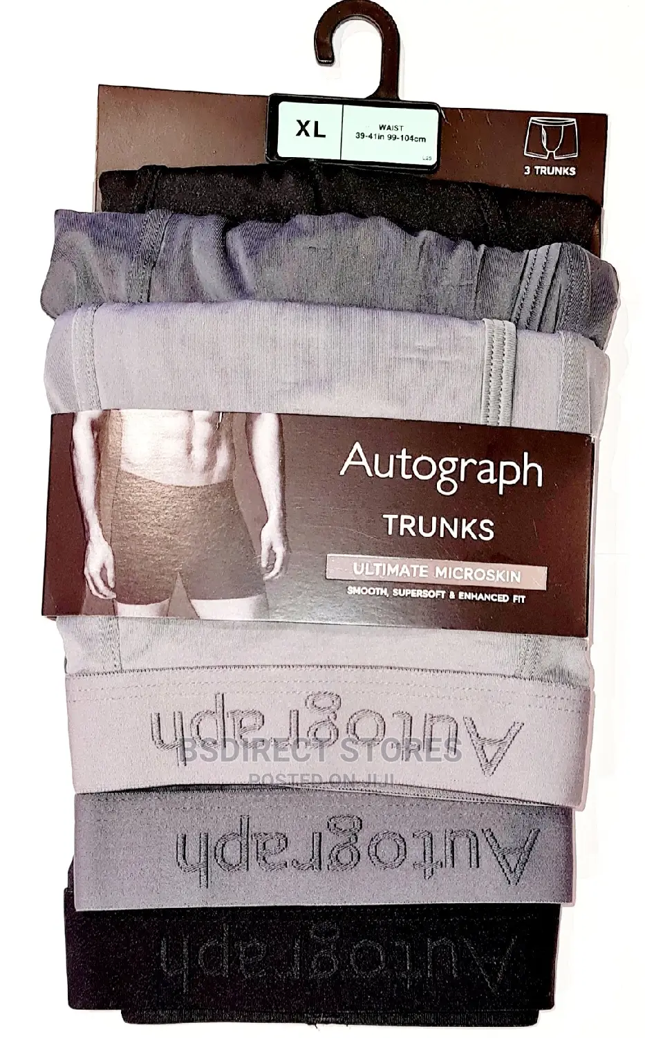 Marks And Spencer Grey Mix 3 Pack Ultimate Microskin Trunks
