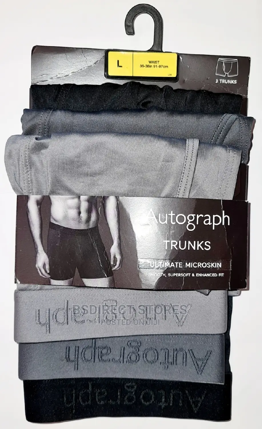 Marks And Spencer Grey Mix 3 Pack Ultimate Microskin Trunks