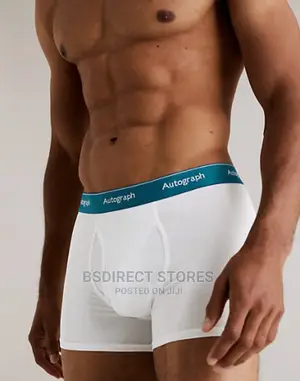 Marks and Spencer White Mix 3pack Supima Cotton Blend Trunks