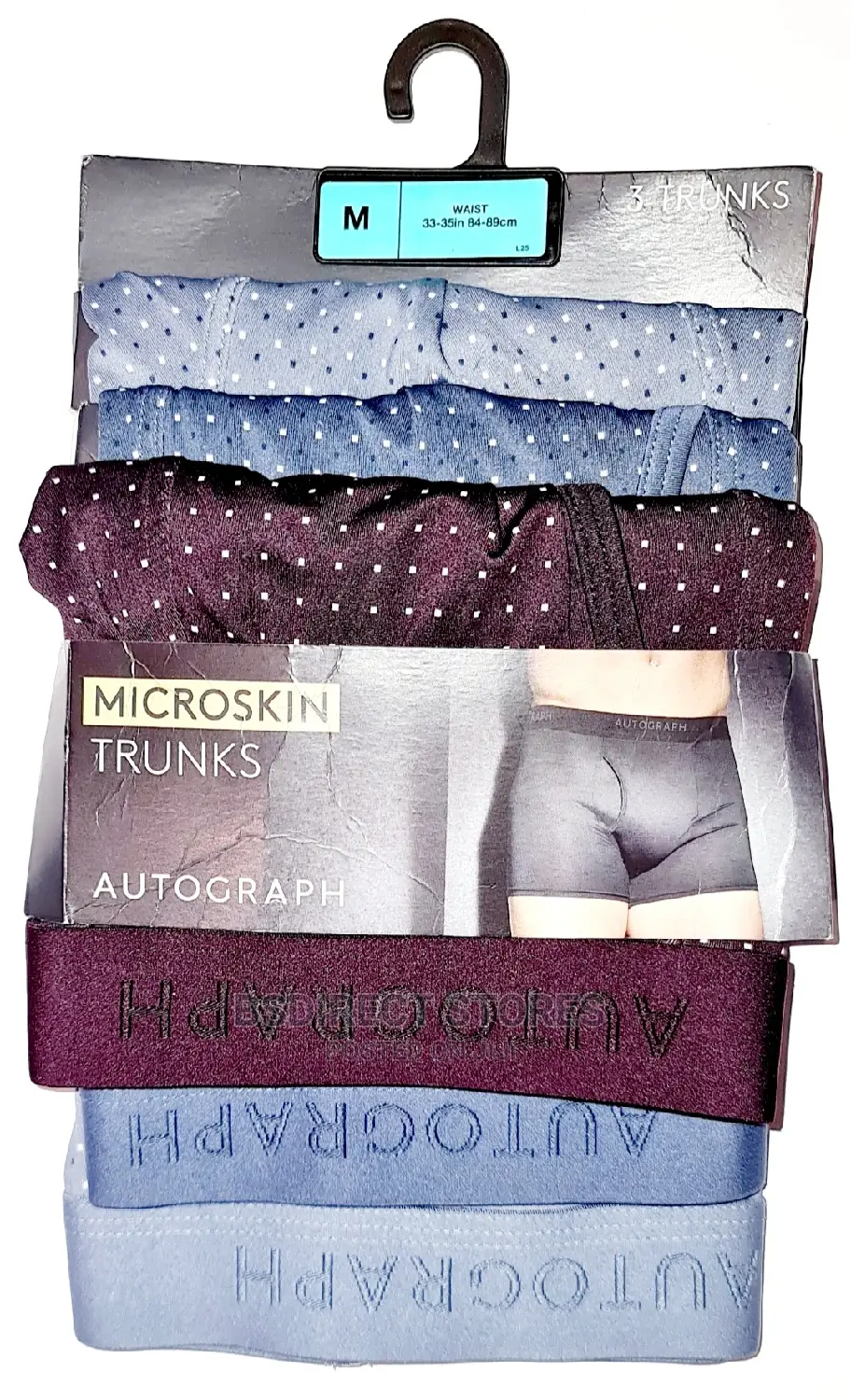 Marks and Spencer Polka-Dot 3 Pack Microskin Supersoft Trunk