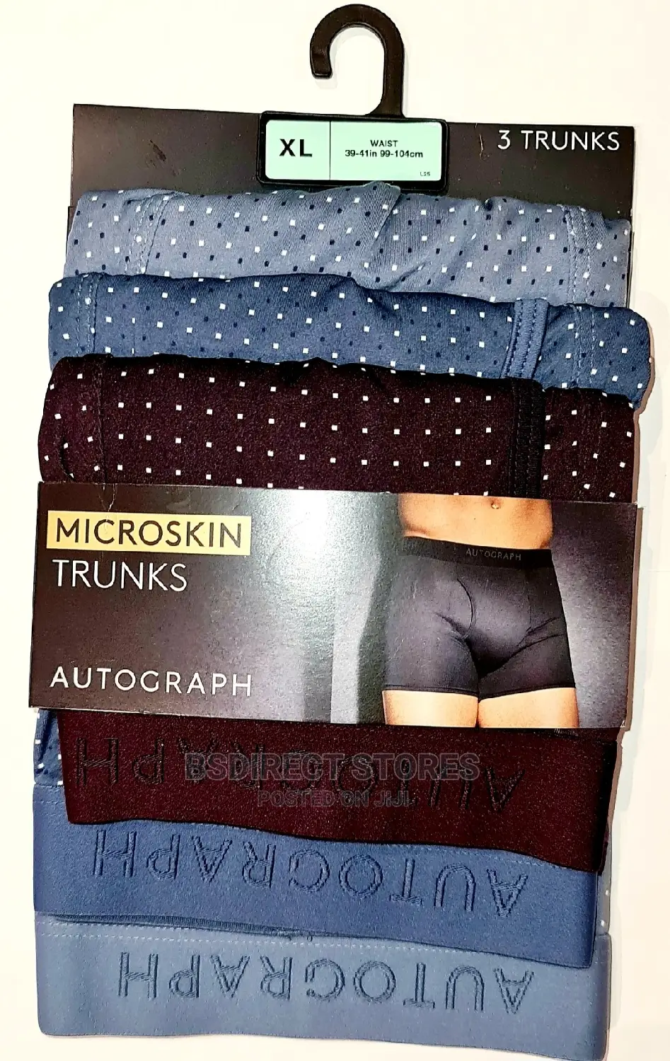 Marks and Spencer Polka-Dot 3 Pack Microskin Supersoft Trunk