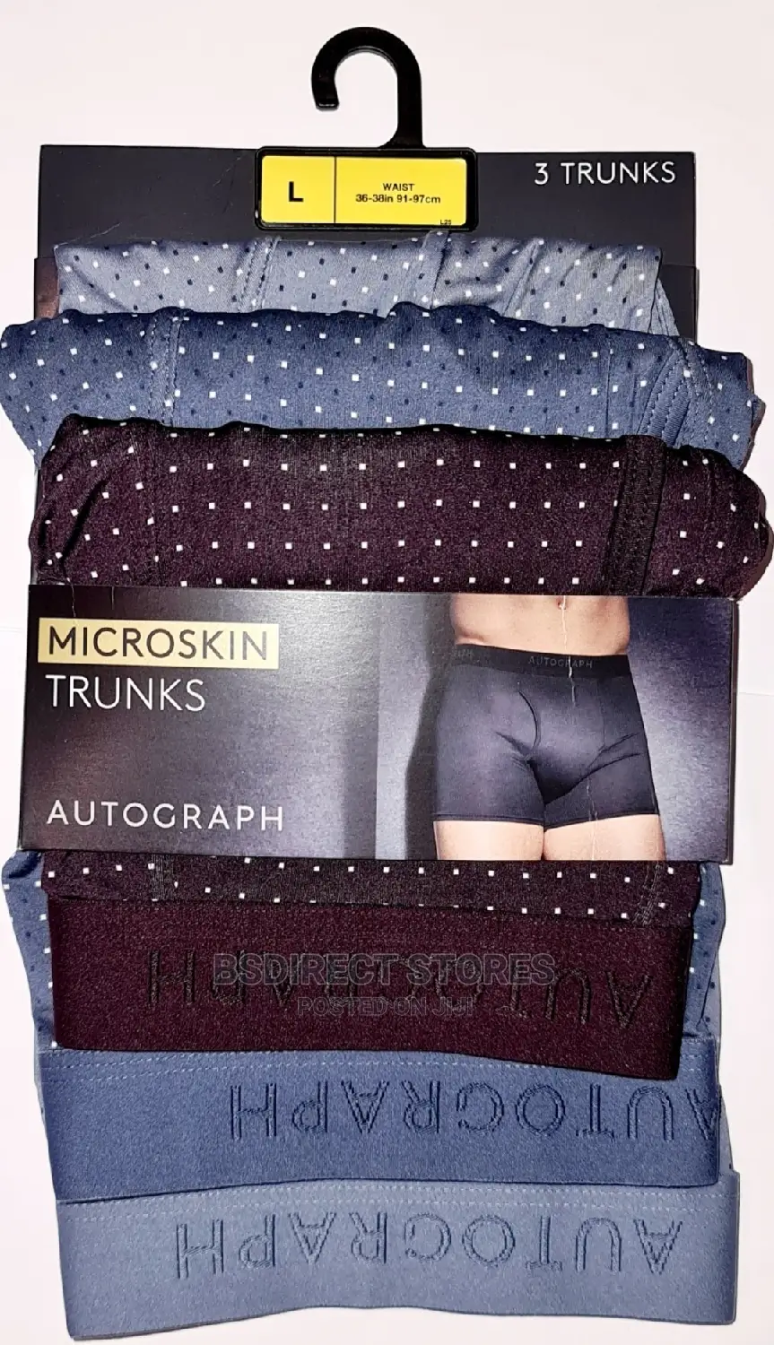 Marks and Spencer Polka-Dot 3 Pack Microskin Supersoft Trunk
