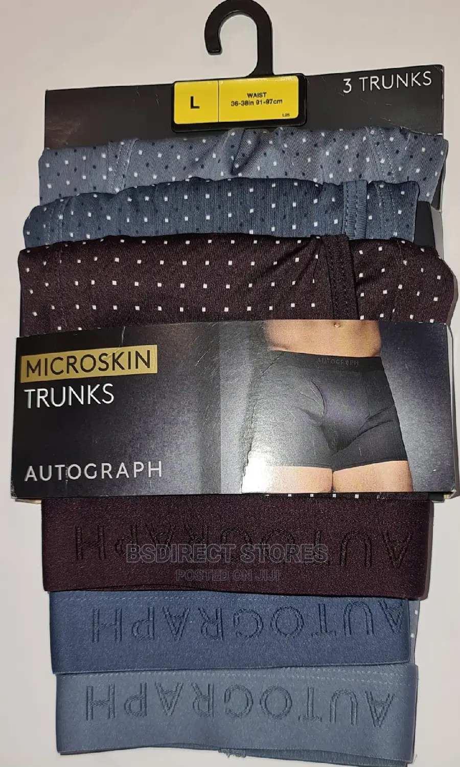 Marks and Spencer Polka-Dot 3 Pack Microskin Supersoft Trunk