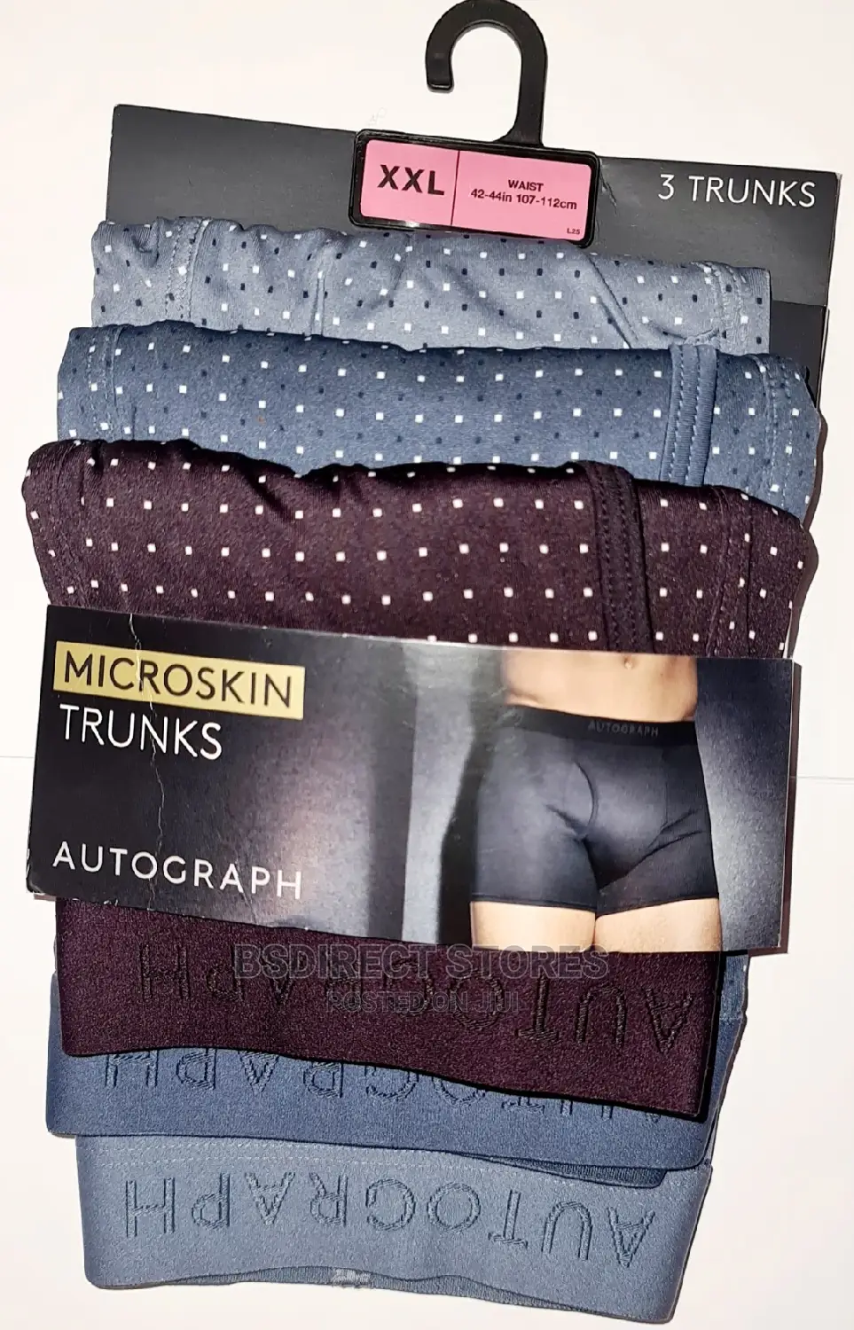 Marks and Spencer Polka-Dot 3 Pack Microskin Supersoft Trunk