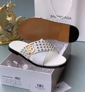 BALENCIAGA Leather Slipers