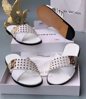 BALENCIAGA Leather Slipers