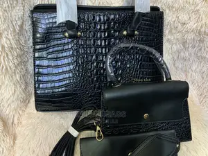 3n1 Quality Croc Skin Medium Size Hand Bag
