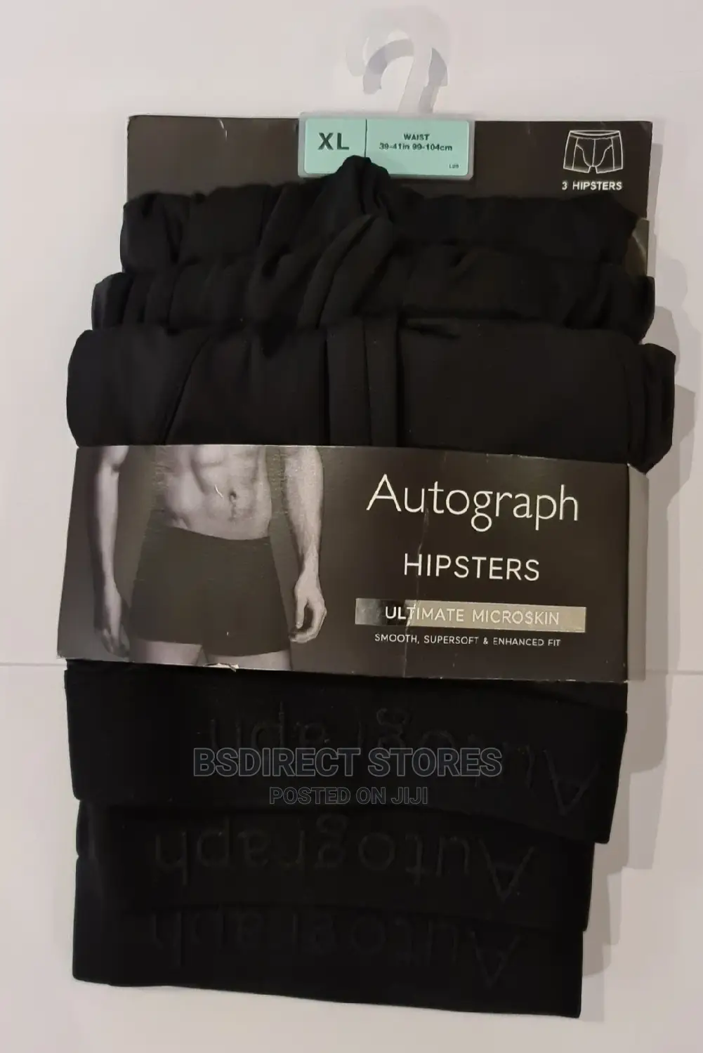 Marks and Spencer Black 3 Pack Ultimate Supersoft Hipsters