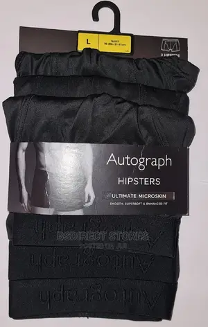 Marks and Spencer Black 3 Pack Ultimate Supersoft Hipsters