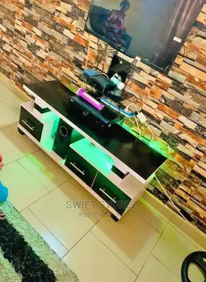 Top Notch TV Console With Led Light