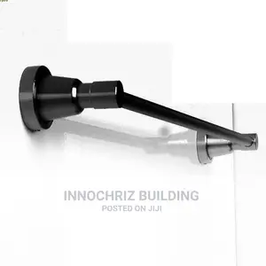 Black Single Towel Rail