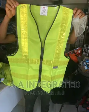 Reflective Jacket With Zip Lemon