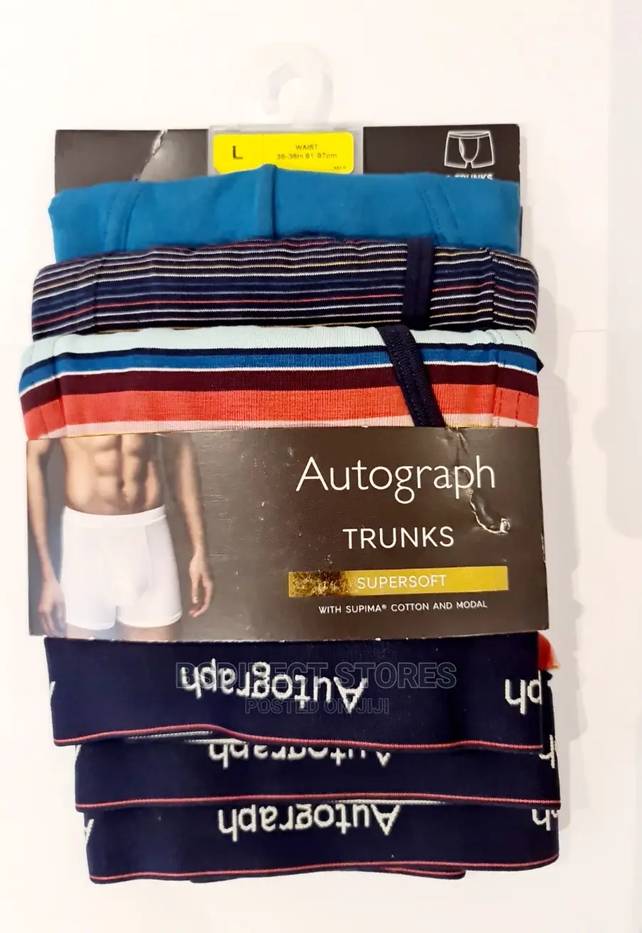 Marks and Spencer Multi 3 Pack Supima Cotton Blend Trunks