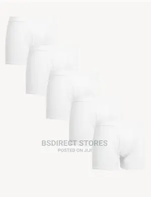 Marks Spencer Pure White 5 Pks Cotton Cool Fresh Trunks