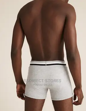 Marks and Spencer Grey Mix 5 PKS Cotton Cool Fresh Trunks