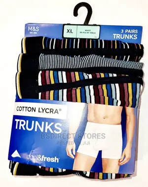 Marks Spencer Multi-Stripe 3pk Cotton Cool Fresh Trunks
