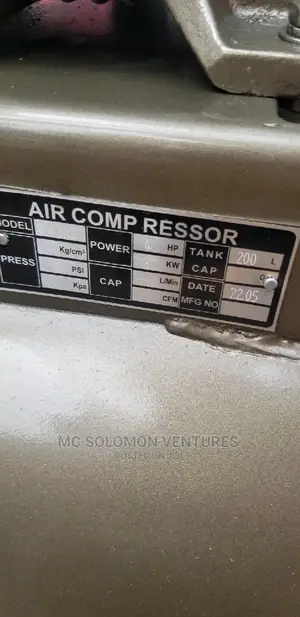 4hp Industrial Air Compressor 200littres 8bar
