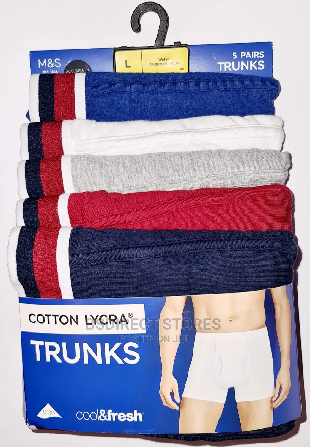 Marks and Spencer Multi 5 Packs Cotton Cool Fresh Trunks