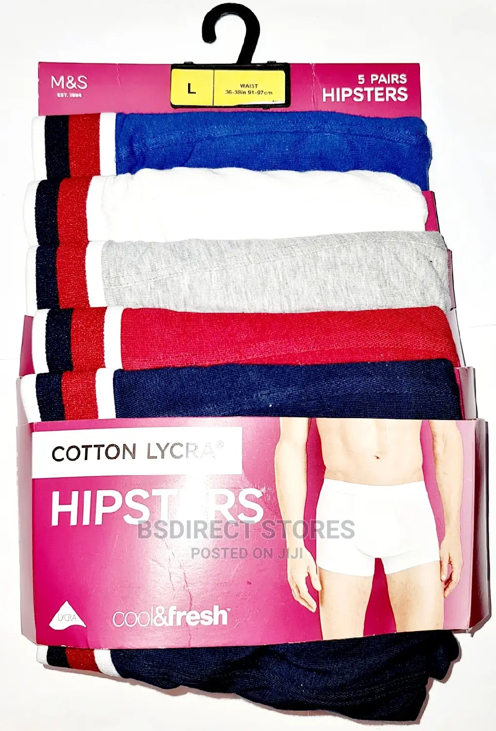 Marks and Spencer Multi - Mix 5 Pack Cool Fresh Hipsters