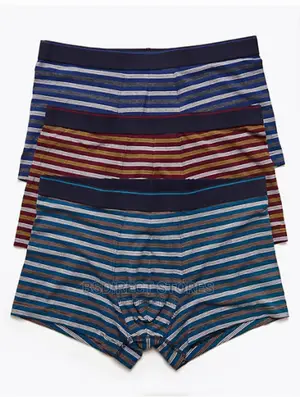 Marks and Spencer Multi Stripe 3pk Cool and Fresh Hipsters