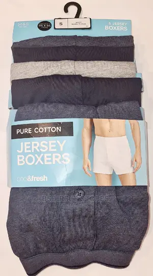 Marks and Spencer Grey/Black 5pk Cool and Fresh Jersey Boxer
