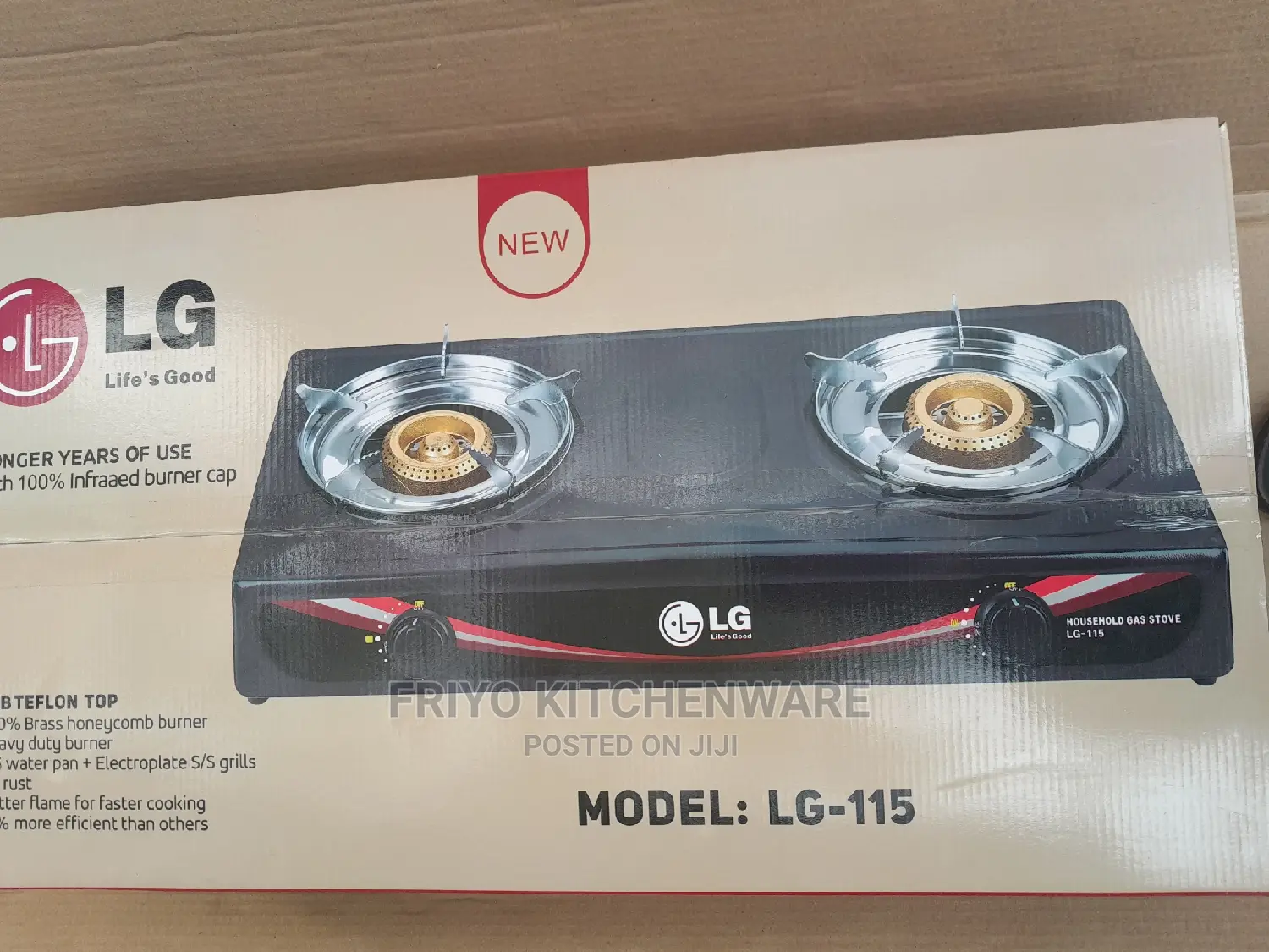 LG Double Burner Gas Stove