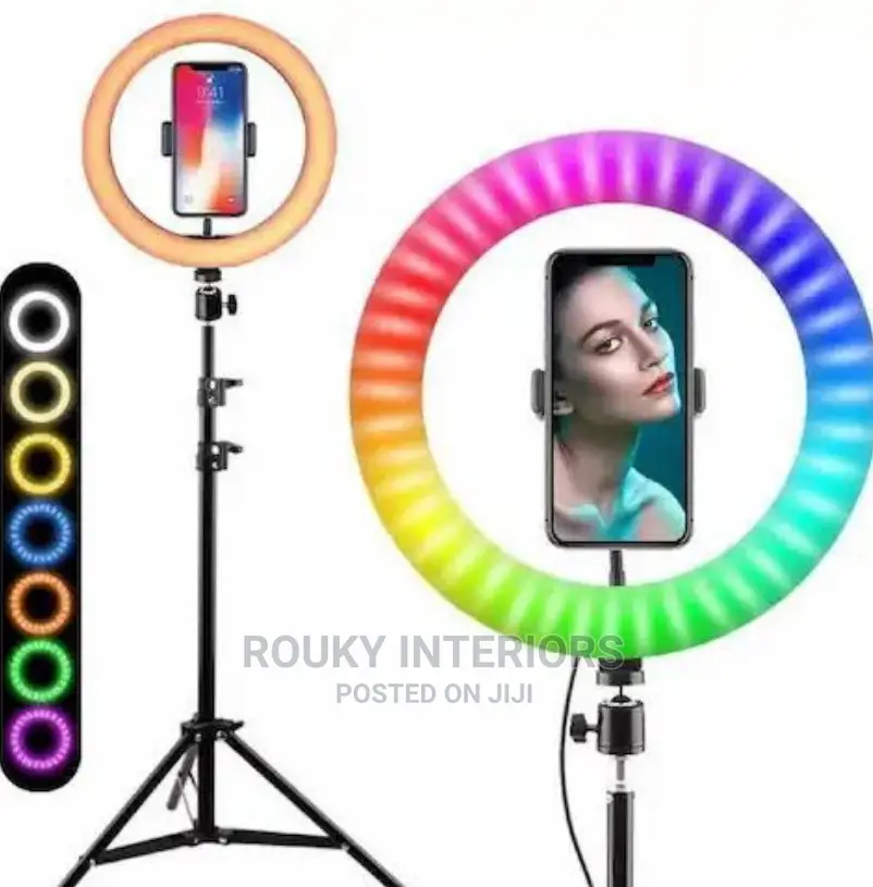 22" RGB Rainbow Ring Light