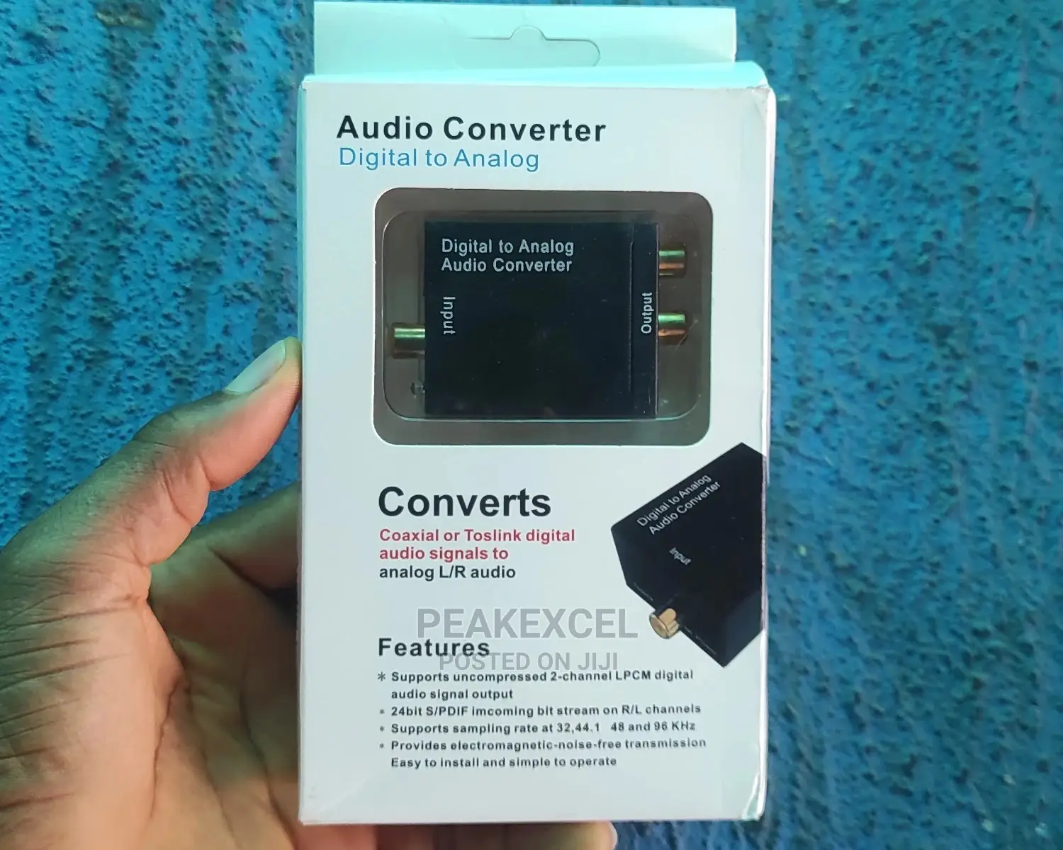 Digital to Analog Audio Converter With Optical Cable