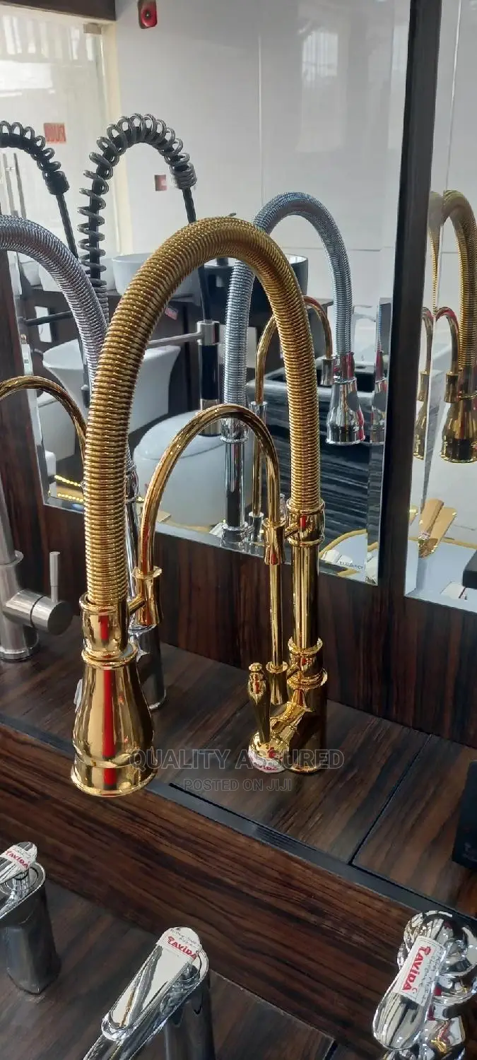 Gold Spring Kitchen Tap