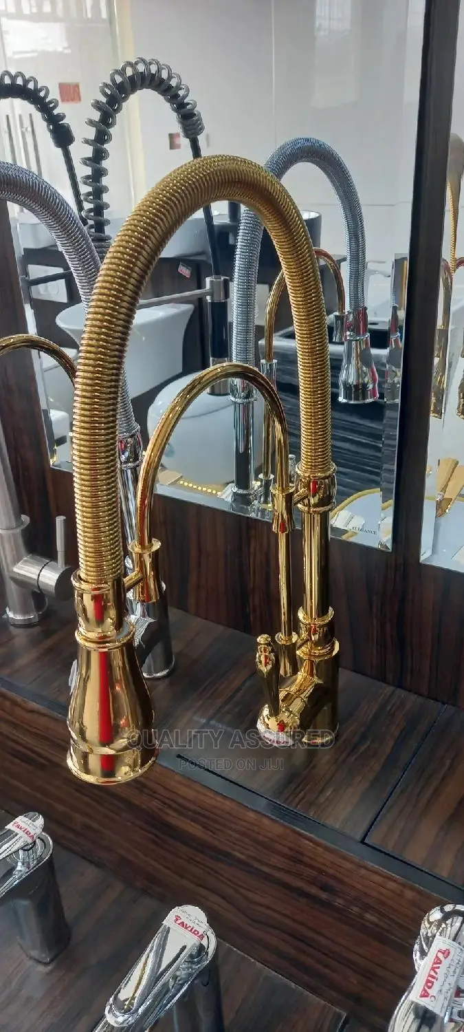 Gold Spring Kitchen Tap