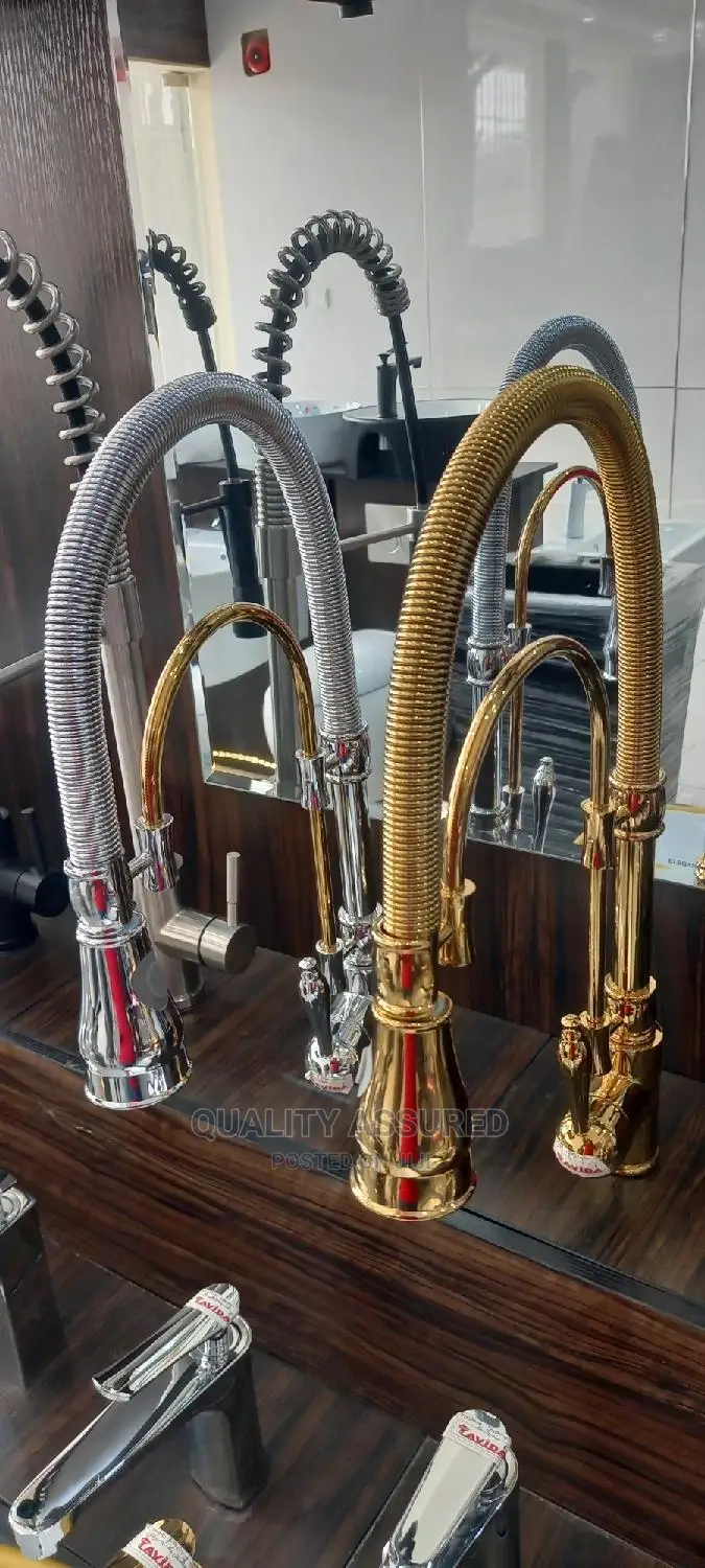 Gold Spring Kitchen Tap