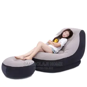 Inflatable Relaxing Air Sofa Chair + Foot Rest + Pump