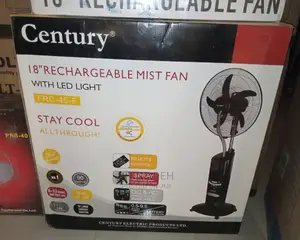 Century 18" Rechargeable Mist Fan
