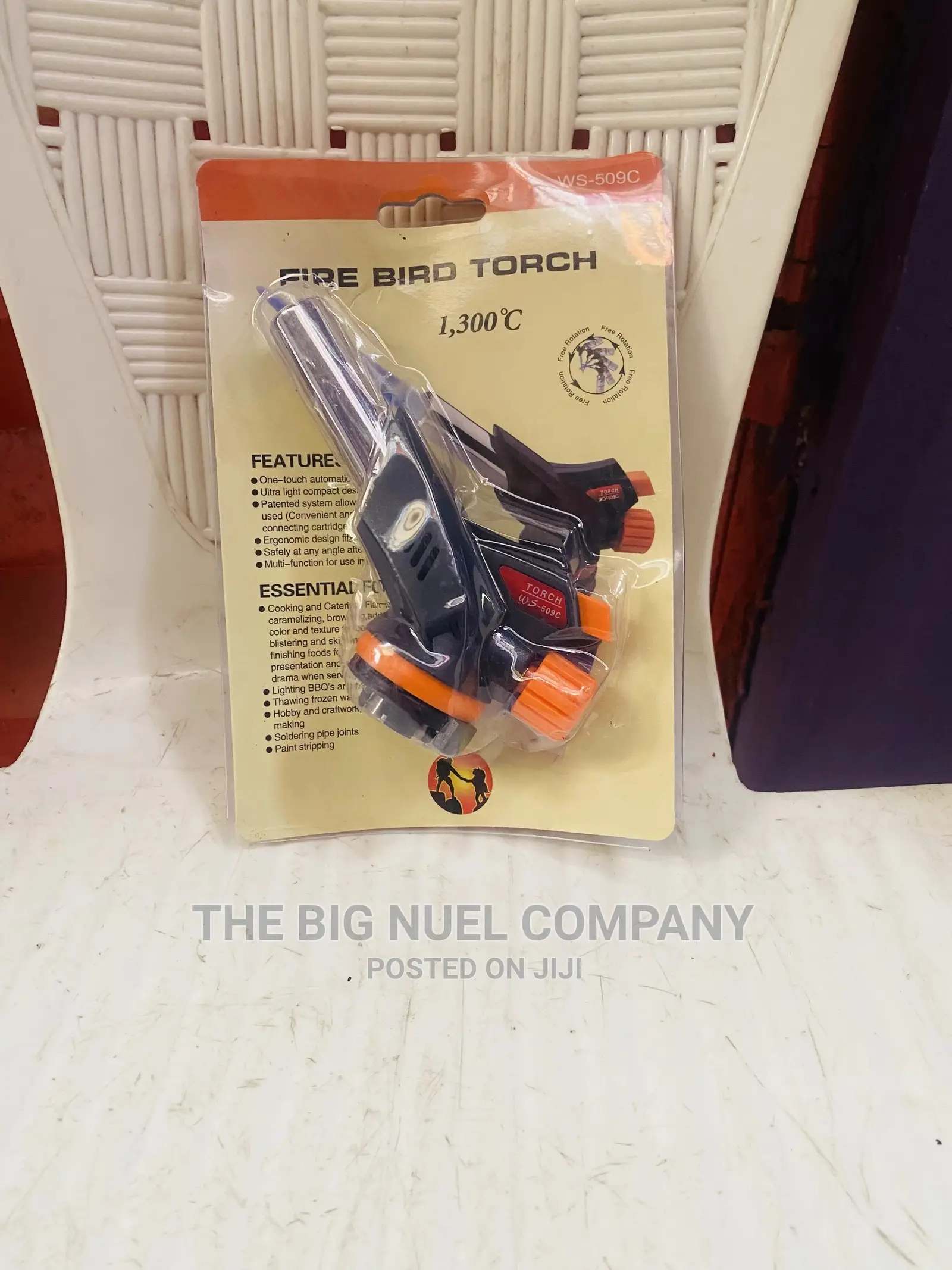 Burning Torch With Bustane Gas