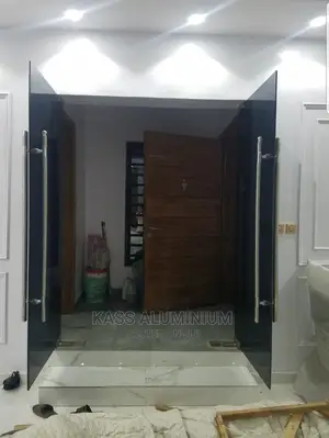Swing Door Glass Black