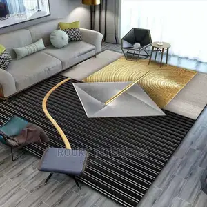 Modern Quality Living Room Shaggy Center Rug. 