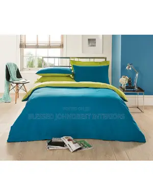 Plain Bedsheet and Duvet.