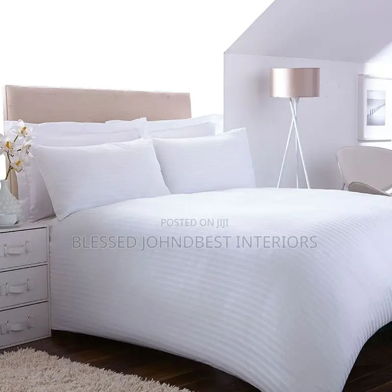 Stripes White Duvet and Bedsheet Sets