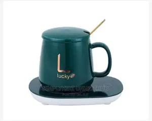 Lucky Ceramic Coffee Cup With Automatic Heating Pad