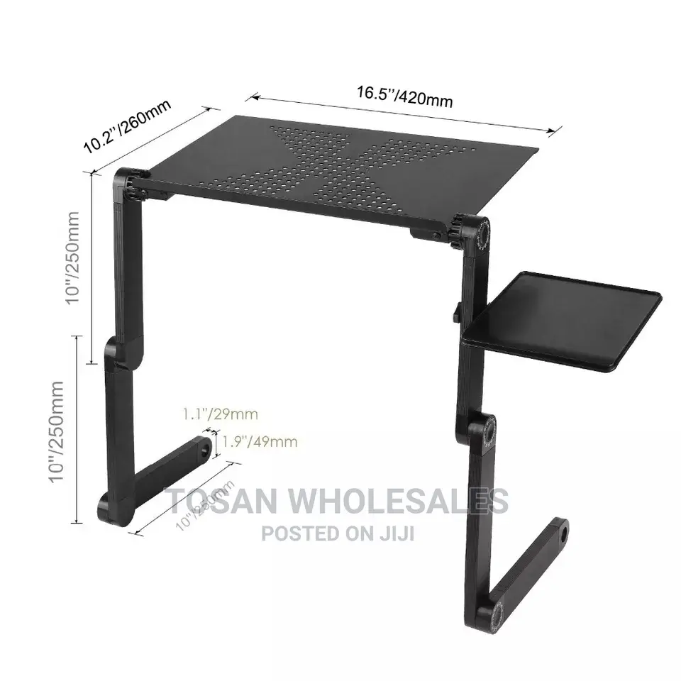 T9 Multi Functional Adjustable Laptop Table and Cooling Fan