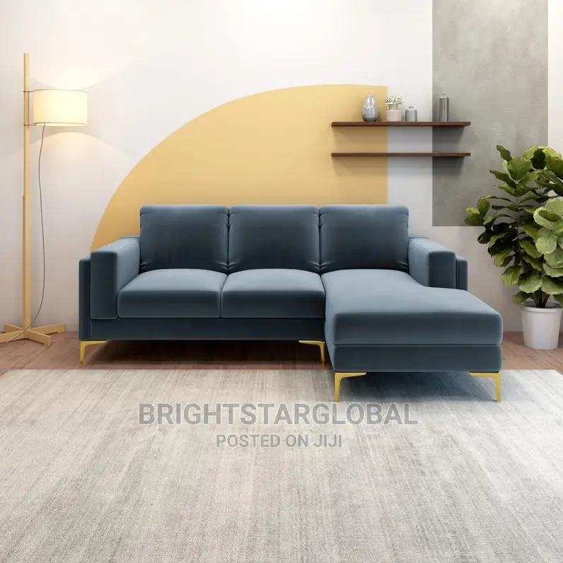 l'Shape Velvet New Model Sofa Chair
