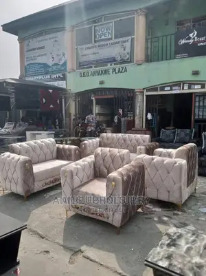 Modern 7 Seater Living Room Fabric Sofa Chair.