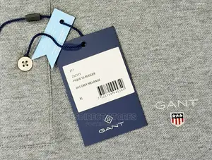 Gant Original Grey Melange Solid Pique Rugger Polo Men Shirt
