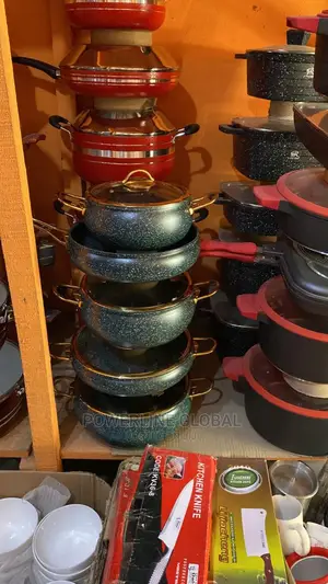 Granite Pot 5 Set for Homes/ Restaurants/ Food Vendors