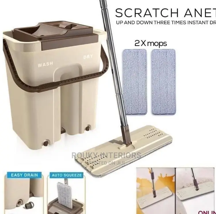 Scratch Mop and Bucket