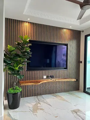 WPC Flutted Panel in Lagos. Fracan Interior LTD Abuja