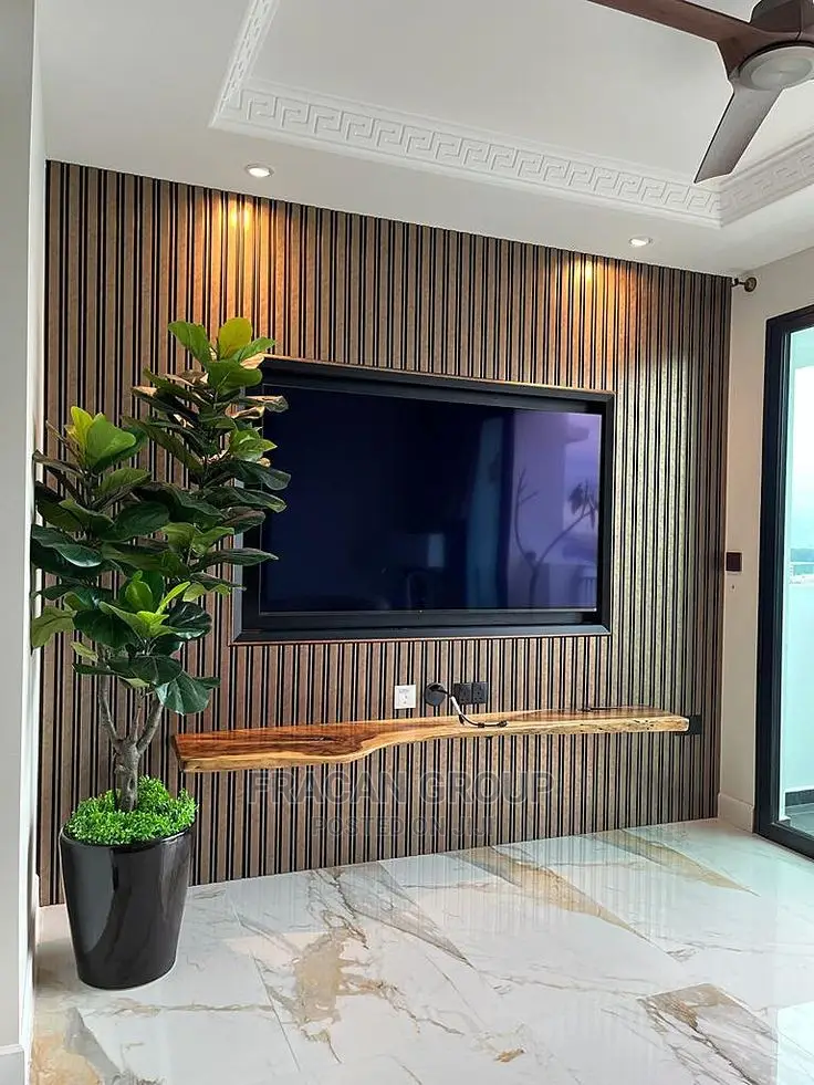 WPC Flutted Panel in Lagos. Fracan Interior LTD Abuja