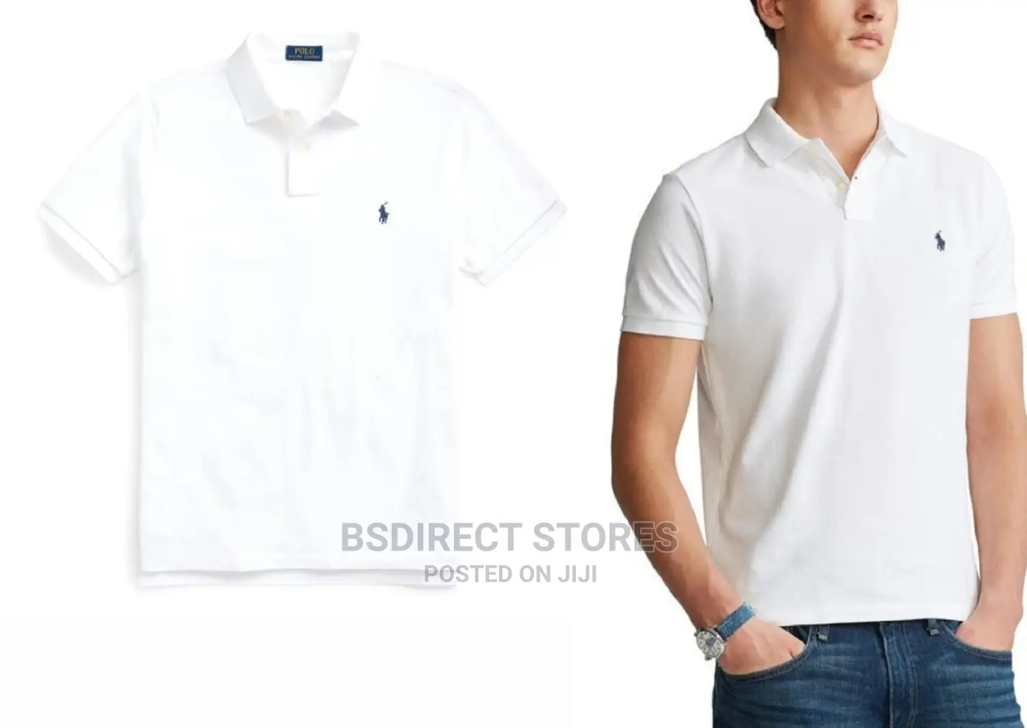 Polo Ralph Lauren White Custom Slim Fit Polo Shirt